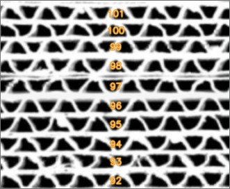 Imagem gerada pelo MawBox durante contagem de chapas com identificação de ondas